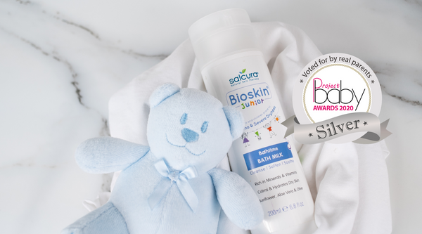 Bioskin Junior Bath Milk beloond met 'Zilver' in de Project Baby Awards 2020